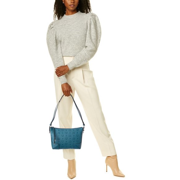 MCM Klara Small Leather Hobo Bag - Picture 4 of 5